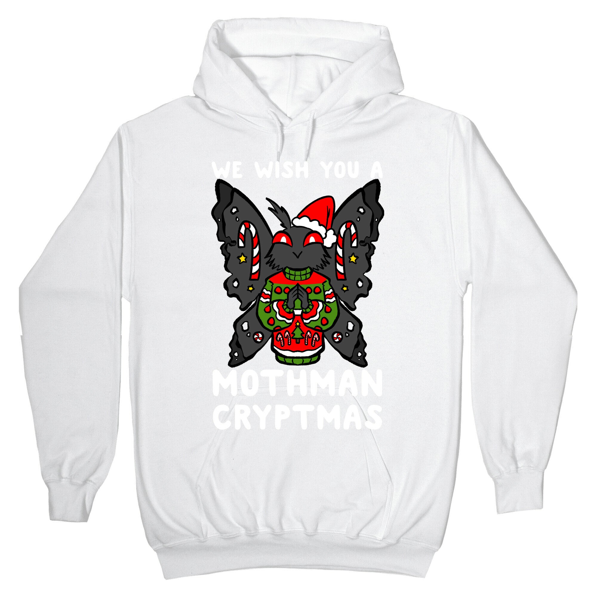 We Wish You A Mothman Cryptmas Hoodie